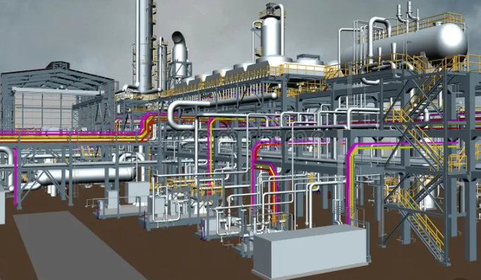 Modelo industrial 3D